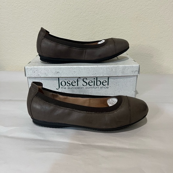 Josef Seibel Pippa 07 brown genuine leather ballet flat EU36 is US 5/5.5 - Picture 1 of 5
